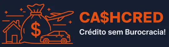 Banner com a logo da Ca$hCred, especialista em crédito rápido